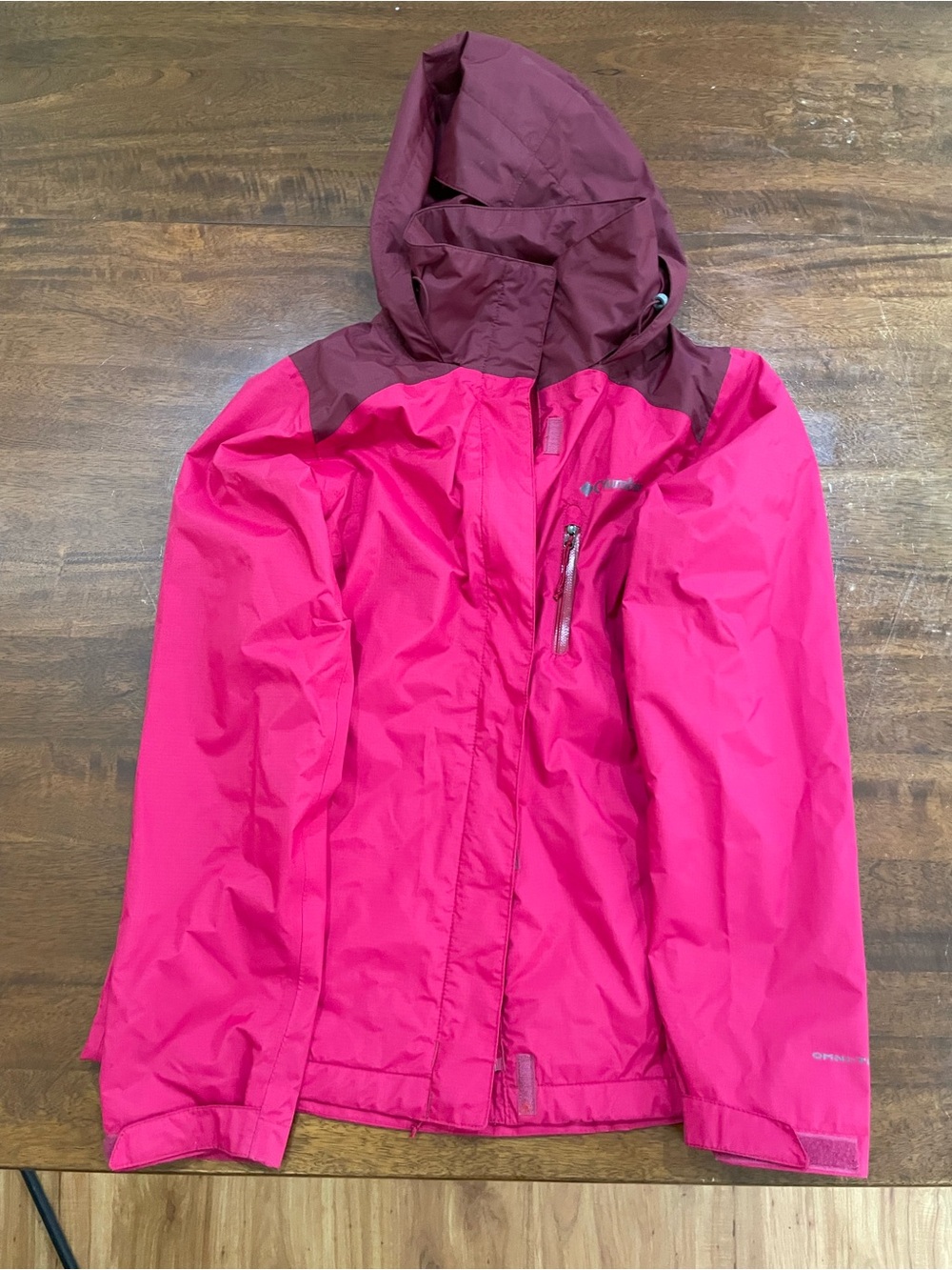 Columbia Women's Pink Waterproof Hooded Jacket